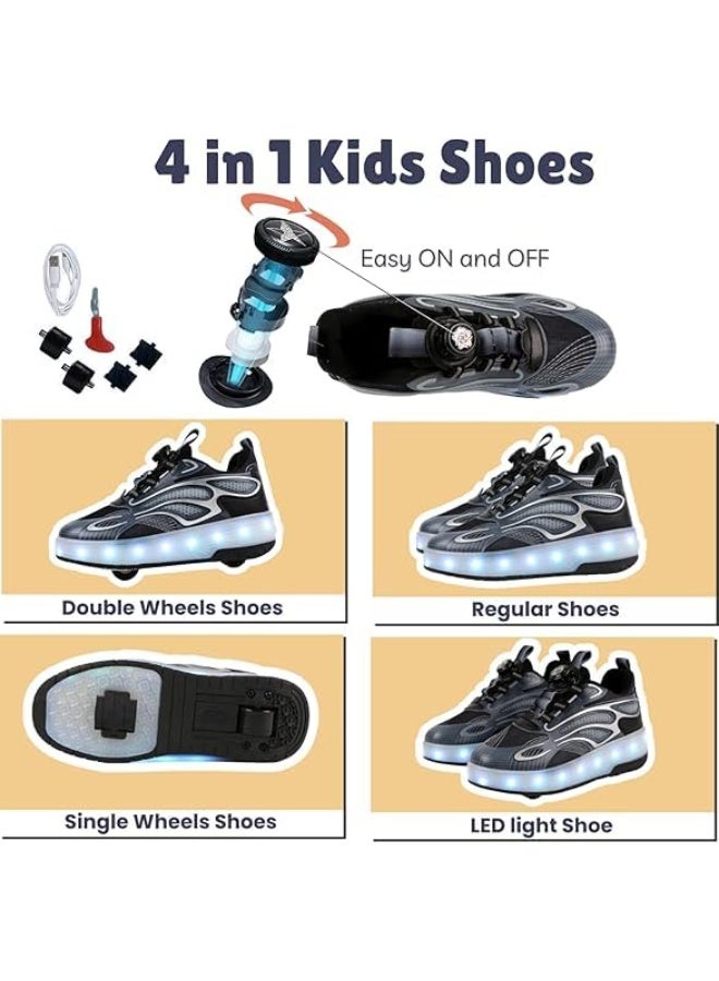 Bluejw Kid Roller Skates Shoes Shoes with Wheels LED Light Color Shoes Shiny Roller Skates Skate Shoes Kids Gifts Boys Girls - Image 4